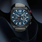 CURREN Brand Luxury Men Brown Quartz Wristwatches for Male Luminous Chronograph Dial Leather Clock Casual Sports Watch