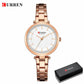 CURREN  Elegant Ladies Wristwatch Stainless Steel Dial Quartz Women's Bracelet Watches Classic Female Clock