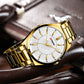CURREN Man Watch Fashion Stainless Steel Quartz Wristwatches Top Brand Simple Thin Watches for Men Gold Clock