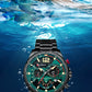 CURREN Fashion Quartz Watches Men Casual Sport Wristwatch with Stainless Steel Chronograph Dial Clock with Luminous