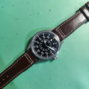 【Escapement Time】Automatic PT5000 Movement Pilot Watch withType-B or Type-A   Black Dial and 40mm Case waterproof 100M