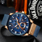 CURREN Watch Chronograph Sport Mens Watches Quartz Clock Leather Male Wristwatch Relogio Masculino Fashion Gift for Men