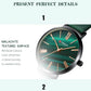 CURREN Fashion Women's Watches Leather Strap Quartz Wristwatch Classic Simple Thin Watch