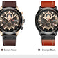 CURREN Watches Mens Branded Luxury Casual Leather Strap Sport Quartz Wristwatch Chronograph Clock Male Creative Design Dial