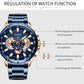 CURREN Luxury Casual Mens Watches Quartz Sports Chronograph Wristwatch Male Stainless Steel Luminous hands Clock