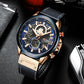 CURREN Watches Mens Branded Luxury Casual Leather Strap Sport Quartz Wristwatch Chronograph Clock Male Creative Design Dial