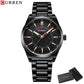 CURREN Man Watch Fashion Stainless Steel Quartz Wristwatches Top Brand Simple Thin Watches for Men Gold Clock
