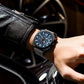 CURREN Brand Luxury Men Brown Quartz Wristwatches for Male Luminous Chronograph Dial Leather Clock Casual Sports Watch