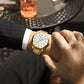 CURREN Man Watch Fashion Stainless Steel Quartz Wristwatches Top Brand Simple Thin Watches for Men Gold Clock