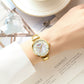Watches Women CURREN Top Brand Fashion Thin Quartz Wristwatch with Charming Stainless Steel Bracelet