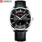 CURREN Simple Men Leather Watch Man Luxury Brand Quartz Watches Relogio Masculino Casual Wristwatch Male Clock Blue