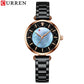 Watches Women CURREN Top Brand Fashion Thin Quartz Wristwatch with Charming Stainless Steel Bracelet