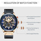 CURREN Watches Mens Branded Luxury Casual Leather Strap Sport Quartz Wristwatch Chronograph Clock Male Creative Design Dial