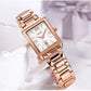 MEGIR Silver Women Watches Top Brand Luxury Waterproof Watch Bracelet Fashion Stainless Steel Bracelet Wristwatch for Women 1079