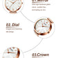 Golden Wristwatch Mesh Ladies Watches Luxury Brand CURREN Elegant Simple Quartz Watch Women's Bracelet Clock Female Reloj mujer
