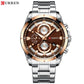 CURREN Watch Quartz Male watches Fashion Chronograph Clock Mens Gift Casual Stainless Steel Wristwatch