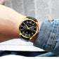 CURREN Quartz Watches for Men Leather Strap Male Wristwatches Top Luxury Brand Business Men's Clock  45 mm Reloj Hombres