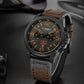 Fashion Classic Black White Chronograph Watch Men CURREN Men's Watches Casual Quartz Wristwatch Male Clock Reloj Hombre