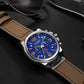 Fashion Classic Black White Chronograph Watch Men CURREN Men's Watches Casual Quartz Wristwatch Male Clock Reloj Hombre