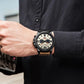 Fashion Classic Black White Chronograph Watch Men CURREN Men's Watches Casual Quartz Wristwatch Male Clock Reloj Hombre