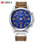 Fashion Classic Black White Chronograph Watch Men CURREN Men's Watches Casual Quartz Wristwatch Male Clock Reloj Hombre