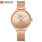 CURREN Simple Watches Hot Sale Wristwatches Women brand Fashion Dress Ladies Bracelet Watch Rose Gold Clock Gifts