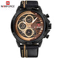 NAVIFORCE Mens Watches Top Brand Luxury Waterproof 24 Hour Date Quartz Watch Man Leather Sport Wrist Watch Men Waterproof Clock