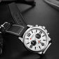 Fashion Classic Black White Chronograph Watch Men CURREN Men's Watches Casual Quartz Wristwatch Male Clock Reloj Hombre