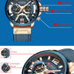 CURREN Casual Sport Watches for Men Top Brand Luxury Military Leather Wrist Watch Man Clock Fashion Chronograph Wristwatch