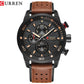 CURREN Casual Wrist Watch Analog Military Sports Men Watch Leather Strap Quartz Male Clock Relogio Masculino Reloj Hombre