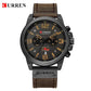 Fashion Classic Black White Chronograph Watch Men CURREN Men's Watches Casual Quartz Wristwatch Male Clock Reloj Hombre