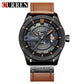 CURREN Top Brand Luxury Fashiong Casual Business Wristwatch Leather Strap Male Clock Military Quartz Men Watches Reloj Hombre