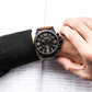 Fashion Classic Black White Chronograph Watch Men CURREN Men's Watches Casual Quartz Wristwatch Male Clock Reloj Hombre
