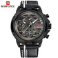 NAVIFORCE Mens Watches Top Brand Luxury Waterproof 24 Hour Date Quartz Watch Man Leather Sport Wrist Watch Men Waterproof Clock