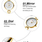 CURREN Women's Watches Quartz Watches Stainless Steel Clock Ladies Wristwatch Top Brand Luxury Watches Women Relogios feminino