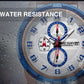 MEGIR Chronograph Sport Watch for Men Leather Strap Quartz Military Wristwatch Waterproof Calendar Clock Relogio Masculino 2082