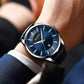 CURREN Simple Men Leather Watch Man Luxury Brand Quartz Watches Relogio Masculino Casual Wristwatch Male Clock Blue