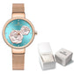 NAVIFORCE Luxury Women's Watch Set with Steel Mesh Band Creative Design Female Clock Relogio Feminino Includes Watch Box for Sal