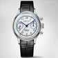 PIERRE PAULIN Enamel Dial Heat Blue Hands Doctor Pulsation Mechanical Chronograph Complicated Men's Luxury Dress Handwind Watch