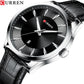 CURREN Quartz Watches for Men Leather Strap Male Wristwatches Top Luxury Brand Business Men's Clock  45 mm Reloj Hombres