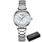 Watches for Women Luxury Brand CURREN Elegant Thin Quartz Wristwatch with Stainless Steel Simple Female Clock