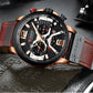CURREN Mens Watches Top Brand Luxury Leather Sports Watch Men Fashion Chronograph Quartz Man Clock Waterproof Relogio Masculino