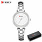 CURREN  Elegant Ladies Wristwatch Stainless Steel Dial Quartz Women's Bracelet Watches Classic Female Clock