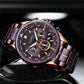 CURREN Luxury Brand Watches for Men Casual Sporty Quartz Wristwatch with 316 Stainless Steel Band Chronograph Clock Male Silver