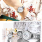 Watches for Women Luxury Brand CURREN Elegant Thin Quartz Wristwatch with Stainless Steel Simple Female Clock