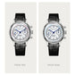 PIERRE PAULIN Enamel Dial Heat Blue Hands Doctor Pulsation Mechanical Chronograph Complicated Men's Luxury Dress Handwind Watch