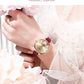 CURREN Watches Women Brand Leather Quartz Wristwatches Luxury Design Clock for Ladies Charm Flowers Dial Montre Femme