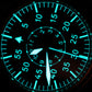 【Escapement Time】Automatic PT5000 Movement Pilot Watch withType-B or Type-A   Black Dial and 40mm Case waterproof 100M