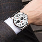 Fashion Classic Black White Chronograph Watch Men CURREN Men's Watches Casual Quartz Wristwatch Male Clock Reloj Hombre