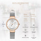 Women Watch NAVIFORCE Top Luxury Brand Steel Mesh Waterproof Ladies Watches Flower Quartz Female Wristwatch Charming Girl Clock